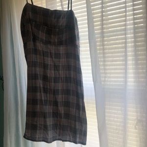 Plaid mini dress